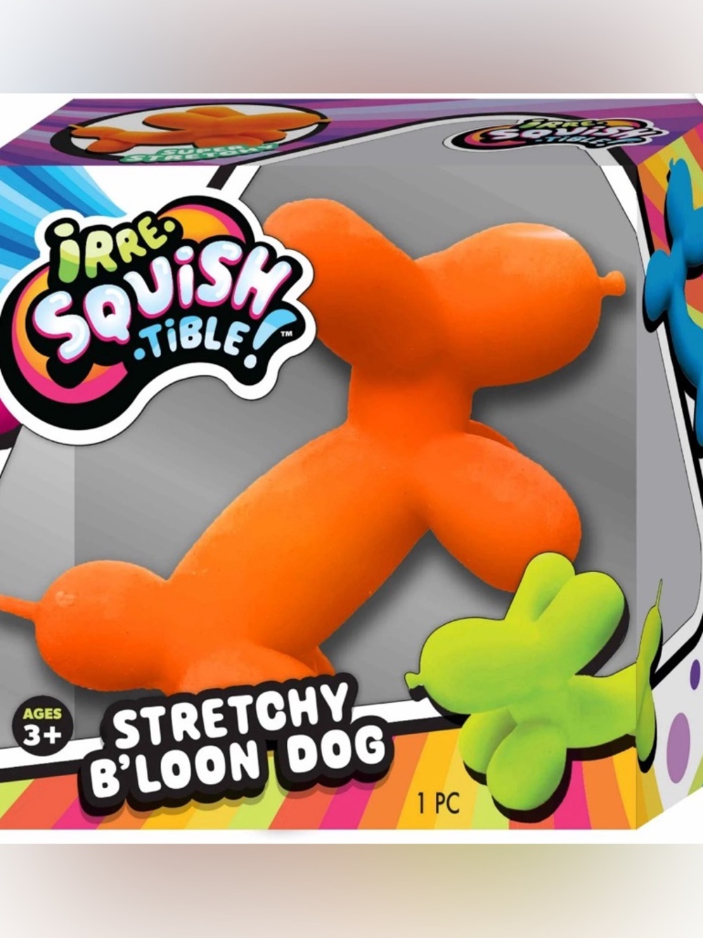single - Irre Squish Tible Stretchy Sand Balloon Dog sensory Toy - Picture 12 of 14